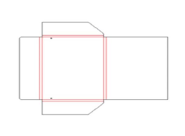 Strikkmappe stor for A4 med trykk 4+0 240 x 320 x10 + klaffer inkl sort strikk 